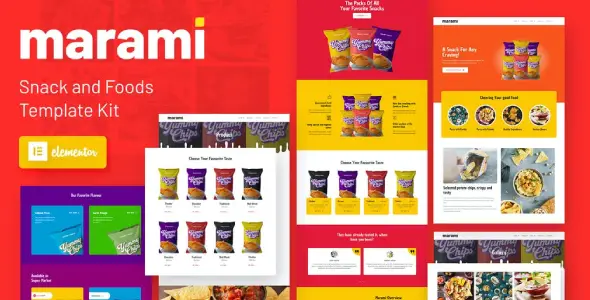 Marami – Snack Brand & Bakery Template Kit